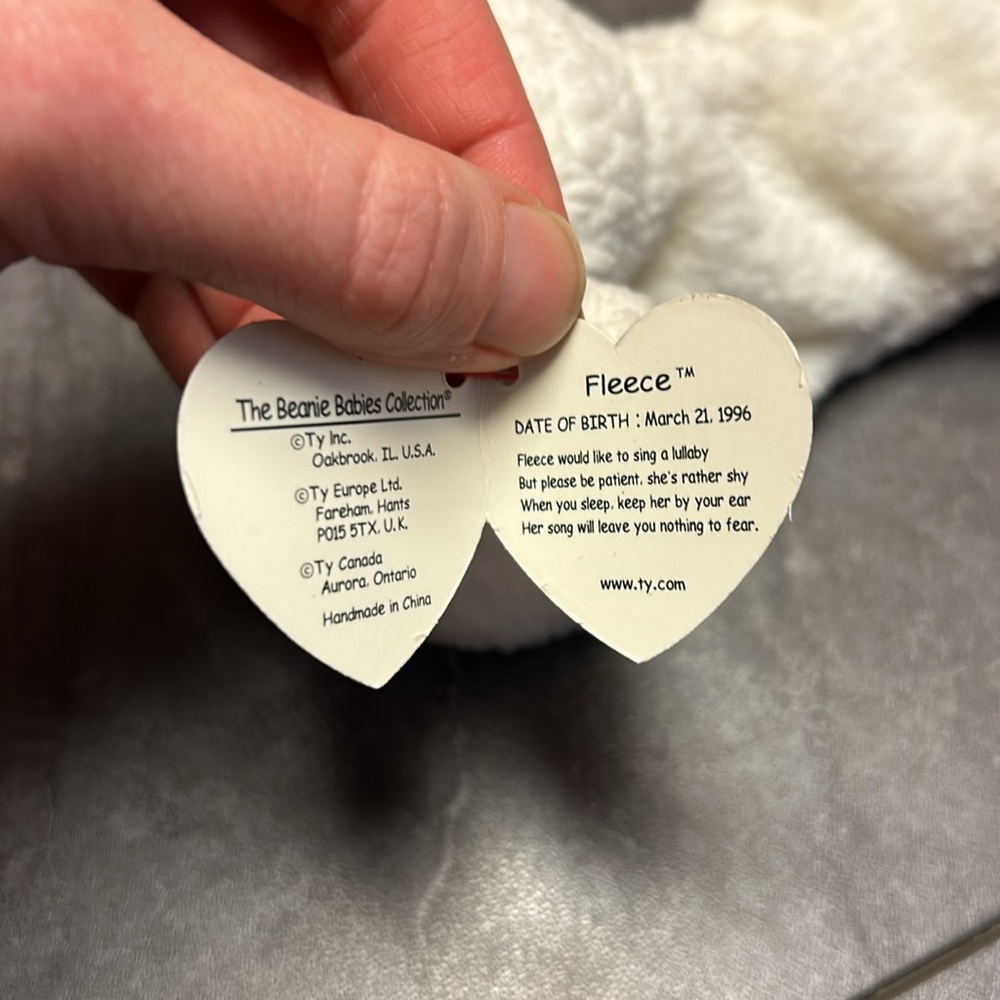 Ty Fleece beanie baby - Picture 3 of 3